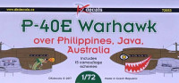 DK Decals 72053 P-40E Warhawk over Java, Australia (15x camo) 1/72