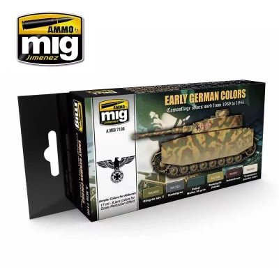 Ammo Mig 7100 Набор акриловых красок Немецкая техника, начало и середина войны