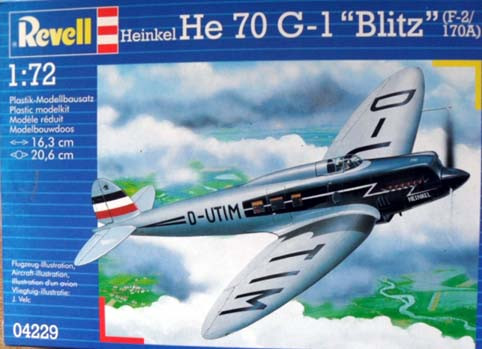 Revell 04229 HEINKEL He 70 G-1 BLITZ 1/72,Магазин сборных моделей ...