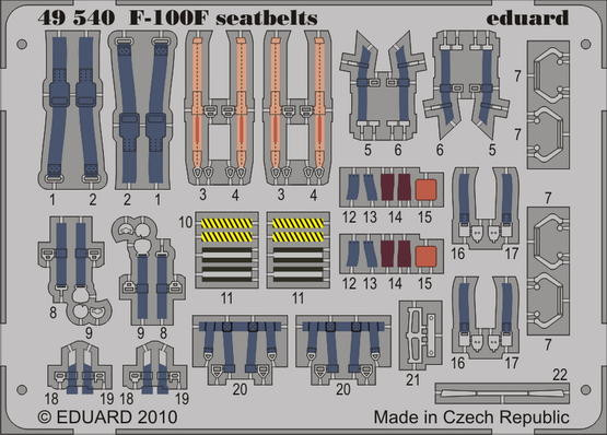 Eduard 49540 F-100F seatbelts
