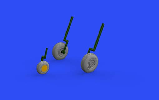 Eduard 672241 BRASSIN 1/72 B-26 Marauder wheels (EDU/HAS)