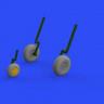 Eduard 672241 BRASSIN 1/72 B-26 Marauder wheels (EDU/HAS)
