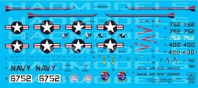 HAD 72256 Decal A-7E US NAVAL Air Test Center 1/72