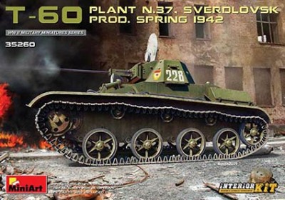 MiniArt 35260 T-60 Plant N.37 SVERDLOVSK Prod. Spring 1942. Interior Kit (1/35)