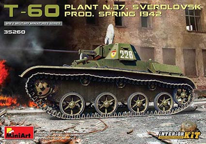 MiniArt 35260 T-60 Plant N.37 SVERDLOVSK Prod. Spring 1942. Interior Kit (1/35)