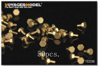 Voyager Model TE036 Turned Metal Bolts Pattern 2 (M0.5X1) (50 pcs) (For All) 1/35