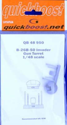 QuickBoost QB48950 B-26B-50 Invader gun turret (ICM) 1/48