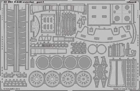 Eduard 32294 1/32 Фототравление для F-84E exterior