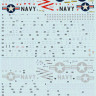 Print Scale 72-392 A-7 Corsair II. Part 3 + A-7 Corsair II technical stencils 1/72