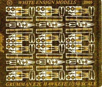 White Ensign Models PE 35075 E-2C HAWKEYE (x6) 1/350