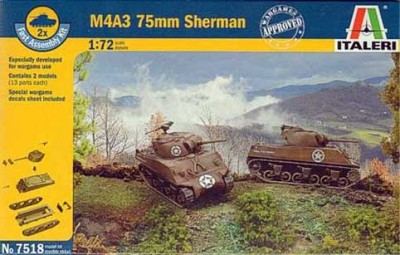 Italeri 07518 Танк М4А3 1/72