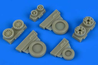 Wheelliant 148015 F-16I Sufa weighted wheels (HAS) 1/48