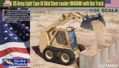 Gecko Models 35GM0009 US Army Light Type III Skid Steer Loader M400W w/Bar Track 1/35
