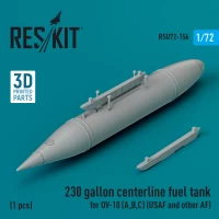 Reskit U72156 230 gallon centerline fuel tank OV-10 A,B,C 1/72