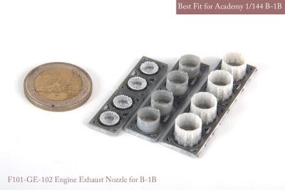 Mk1 Design MA-14403 Rockwell B-1B Lancer GE exhaust nozzle. Aftrer burner Set (opend) 1/144