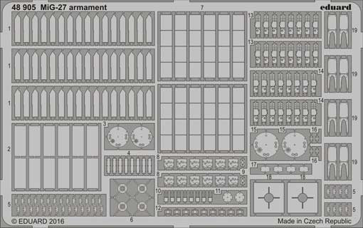 Eduard 48905 MiG-27 armament 1/48