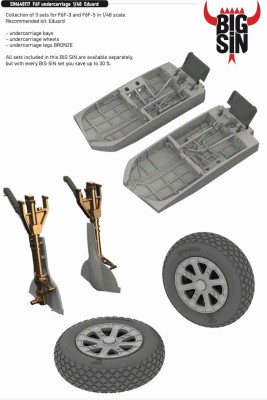 Eduard SIN648117 F6F undercarriage (EDU) 1/48