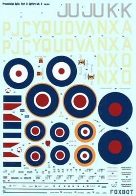 Foxbot Decals FBOT48004 Supermarine Spitfire Mk.V 1/48