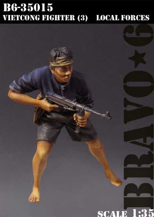 Bravo6 35015 Vietkong Fighter (3), Local Forces 1/35