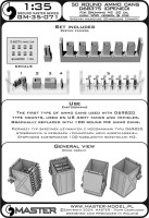 Master (Pl) G35071 Early small (50 round) ammunition cans OPENED 1/35
