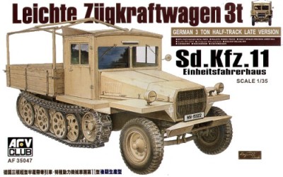 AFV Club AF35047 Leichter Zugkraftwagen 3 ton Sd.Kfz.11 Einheitsfahrerhaus 1/35