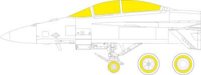Eduard JX283 Mask F/A-18F TFace (REV) 1/32
