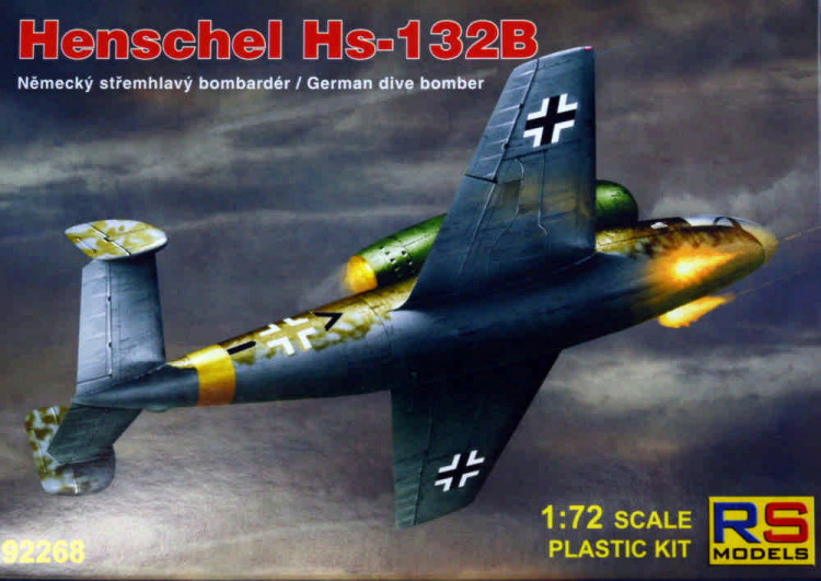Rs Model 92268 Henschel Hs-132B German dive bomber (4x camo) 1/72