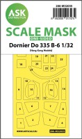 Art Scale 200-M32035 Dornier Do-335B-6 canopy frame paint masks (outside only) 1/32