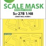 Art Scale 200-M48038 Sukhoi SU-27 Flanker B canopy frame paint masks (inside and outside) 1/48