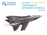 Quinta studio QD+48058 Tornado F.3 (Revell) 3D Декаль интерьера 1/48