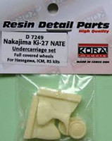 Kora Model D7249 Nakajima Ki-27 NATE full covered wheels (HAS) 1/72