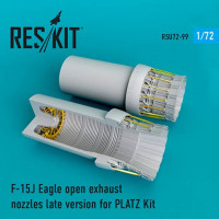 Reskit RSU72-0099 F-15J Eagle open exh. nozzles (PLATZ ) 1/72