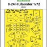 Art Scale 200-M72095 Consolidated B-24H Liberator external self-adhesive fit mask 1/72