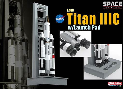 Dragon 56228 Космический аппарат Titan IIIC w/Launch Pad (1/400)