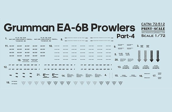 Print Scale 72512 Grumman EA-6 Prowler Part 4 1/72
