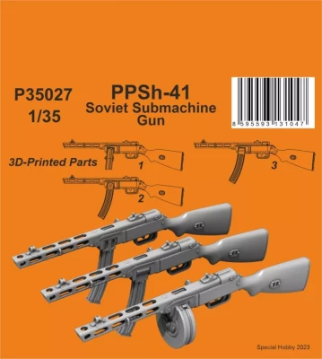 CMK P35027 PPSh-41 Soviet Submachine Gun (3D-Print) 1/35