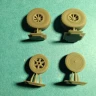 Fly model A0011 Tigercat wheels with treads - loaded (FLY) 1/72