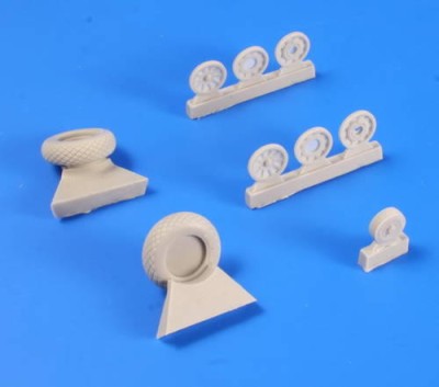 CMK Q32183 P-51D Mustang Wheels (Diamond Tread Pattern) 1/32