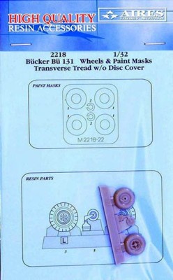 Aires 2218 Bu 131 wheels &amp; paint masks w/o disc cover 1/32