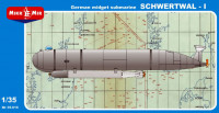 Mikromir 35-016 German midget submarine Schwertwal-I 1/35