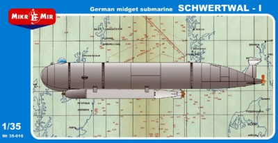 MikroMir 35-016 German midget submarine Schwertwal-I 1/35
