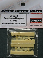 Kora Model DS7232 Machinegun L33/36 for Swedish aircrafts WWII 1/72