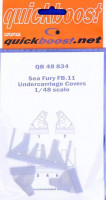 Quickboost QB48 834 Sea Fury FB.11 undercarriage covers (AIRF) 1/48