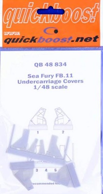 QuickBoost QB48834 Sea Fury FB.11 undercarriage covers (AIRF) 1/48