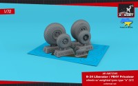 Armory ARAW72345 Consolidated B-24 Liberator / PB4Y Privateer wheels with weighted tyres type "a" 1/72