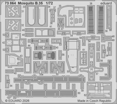 Eduard 73864 SET Mosquito B.35 (AIRF) 1/72