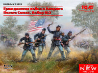 ICM 35023 Фигуры, Гражданская война в Америке Пехота Союза. Набор №2 1/35