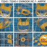 KV Models 72243-1 BOEING CHINOOK HC.1 (AIRFIX #A06023) - (двусторонние маски) + маски на диски и колеса US 1/72