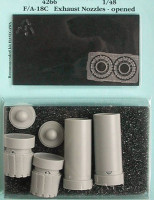 Aires 4266 F/A-18C Hornet exhaust nozzles-opened (Hasegawa) 1/48