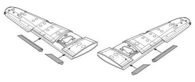 CMK 7180 Martin B-26F/ G wing flaps set for HAS 1/72